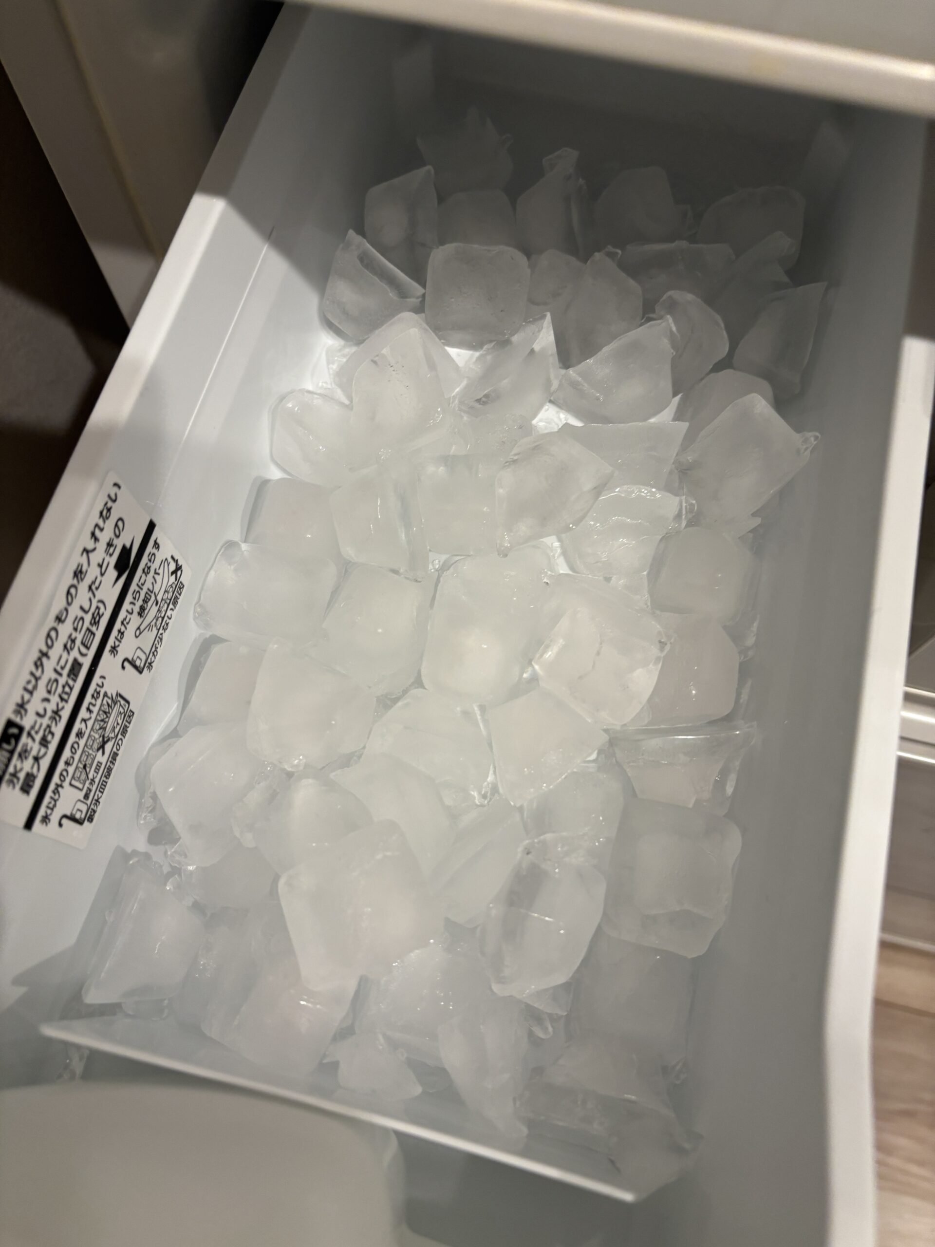 ピンクの氷がほぼなくなった状態